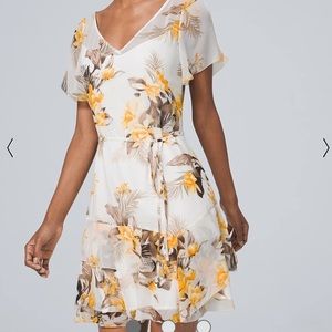 WHBM | Floral-Print Blouson Dress